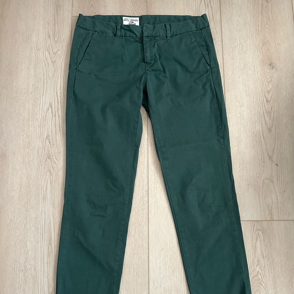 Nili Lotan East Hampton Pant, Size 2, in dark forest green